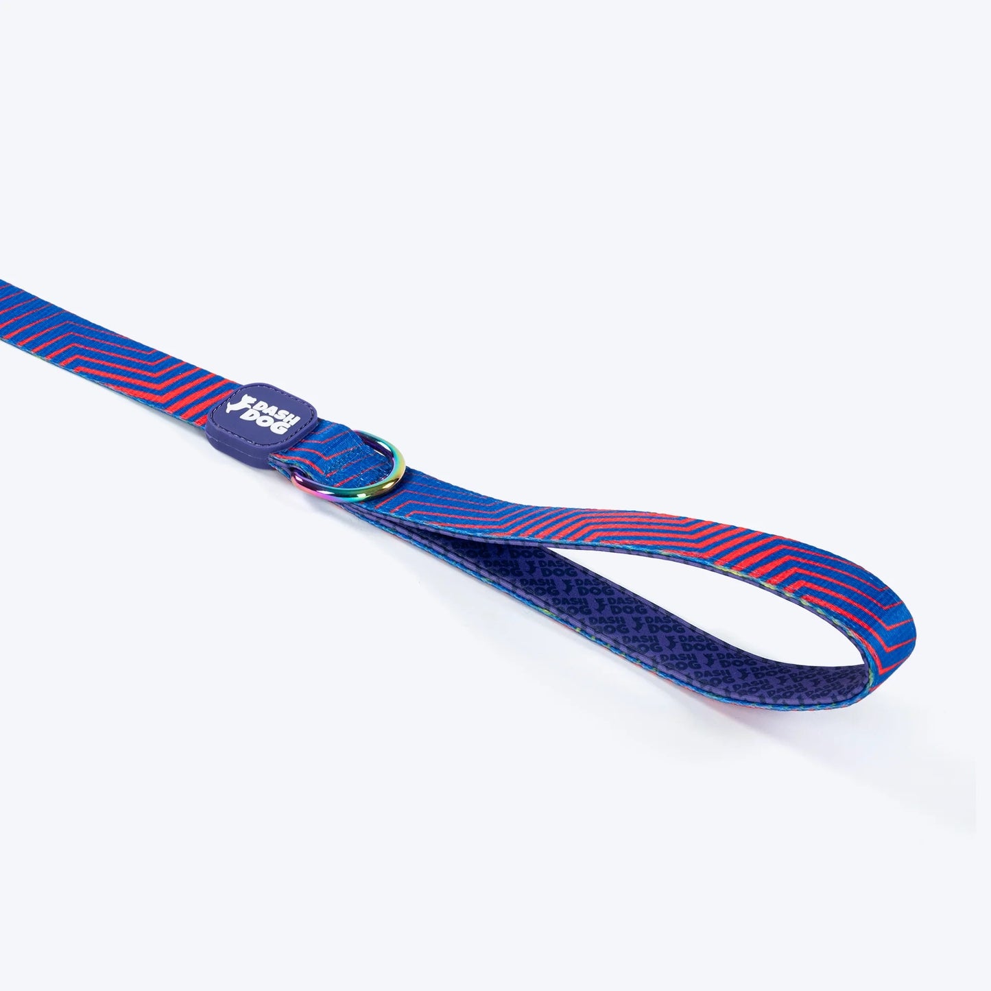 Dash Dog Chevron Dual Handle Leash For Dog - Purple