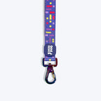 Dash Dog Pixel Dual Handle Leash For Dog - Purple