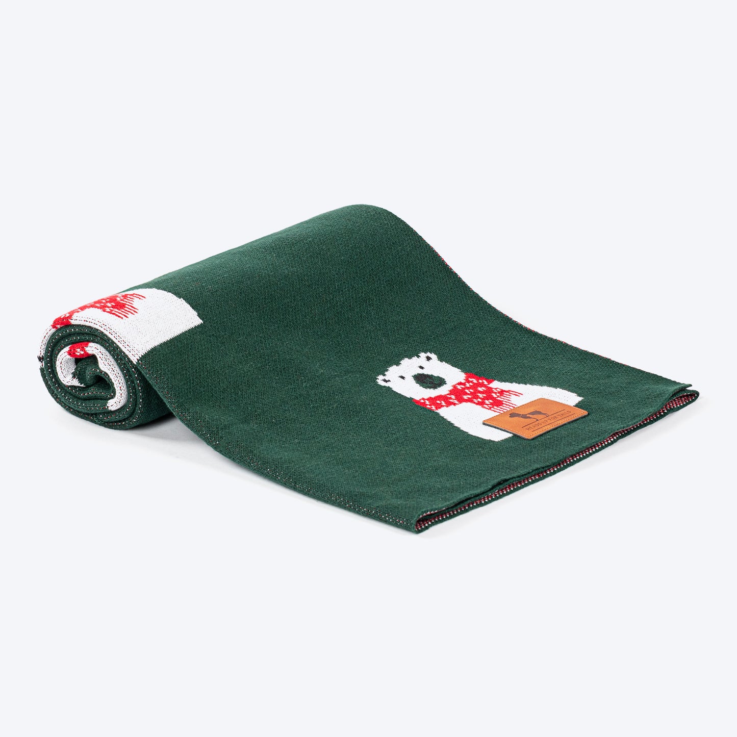 HUFT Pawlar Bear Blanket For Dog & Cat - Green