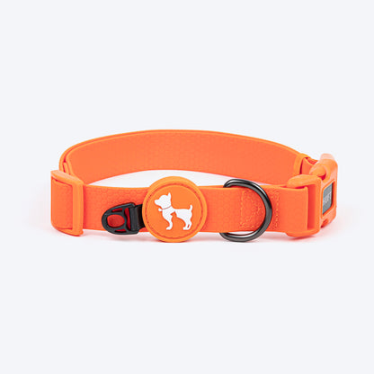 HUFT Hive Harmony Waterproof Collar And Leash Set For Dog - Orange