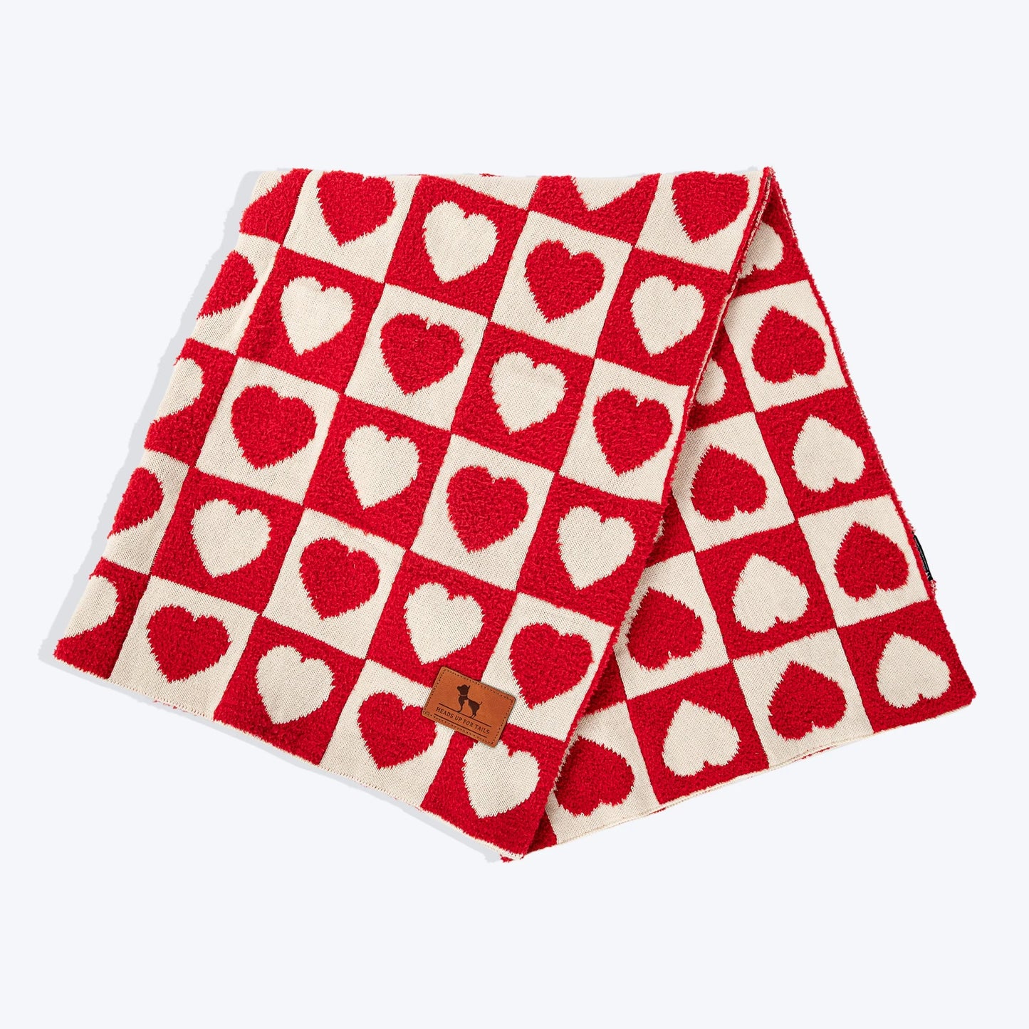 HUFT Snuggle Hearts Blanket For Dog & Cat - Red