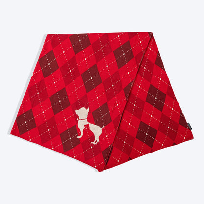 HUFT Cuddle Checks Blanket For Dog & Cat - Red
