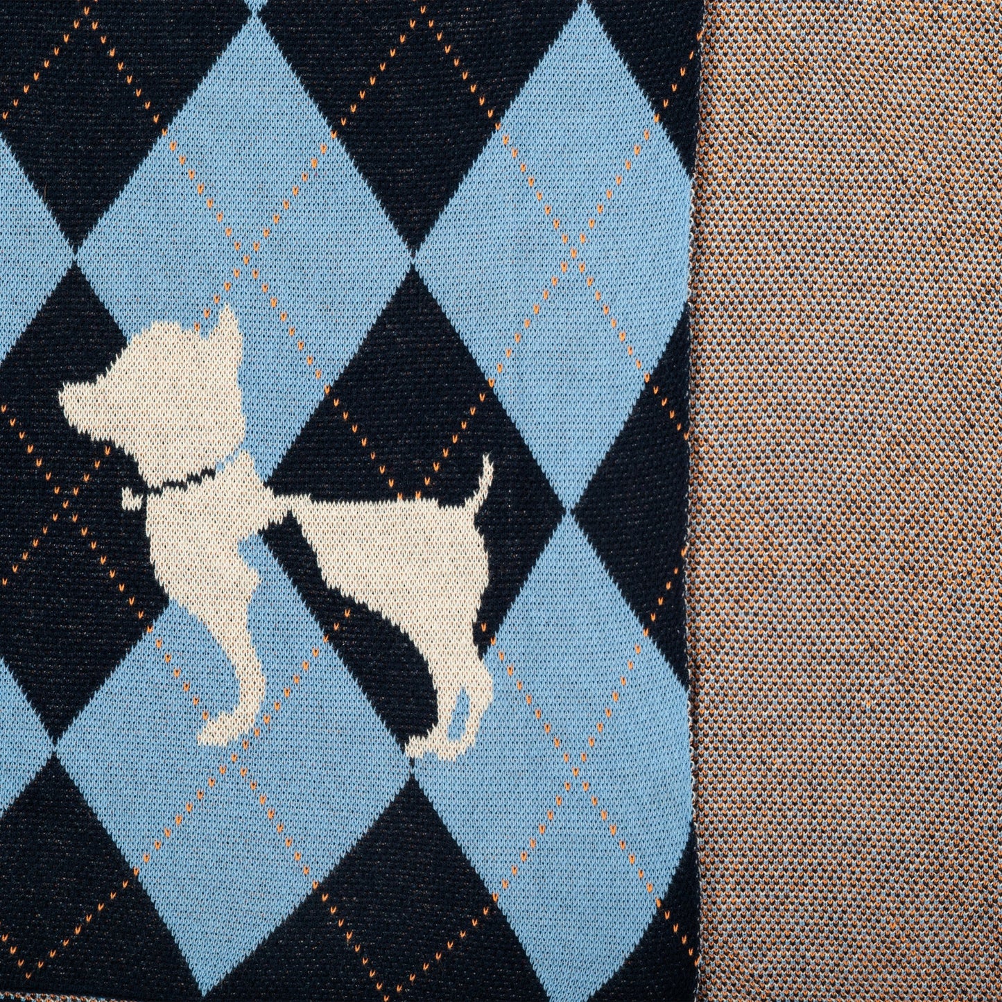 HUFT Cuddle Checks Blanket For Dog & Cat - Blue