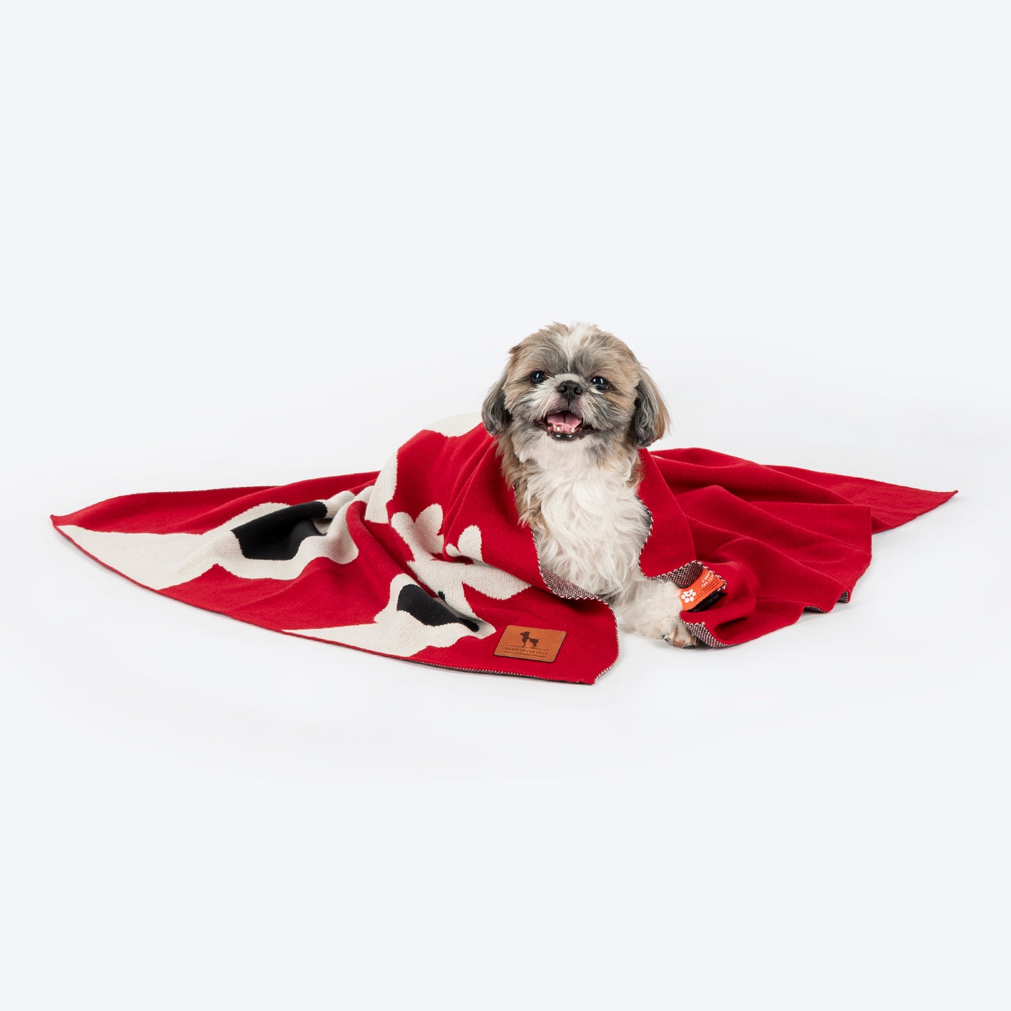 HUFT Reindeer Dreams Blanket For Dog - Red