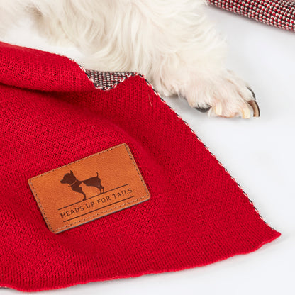 HUFT Reindeer Dreams Blanket For Dog - Red