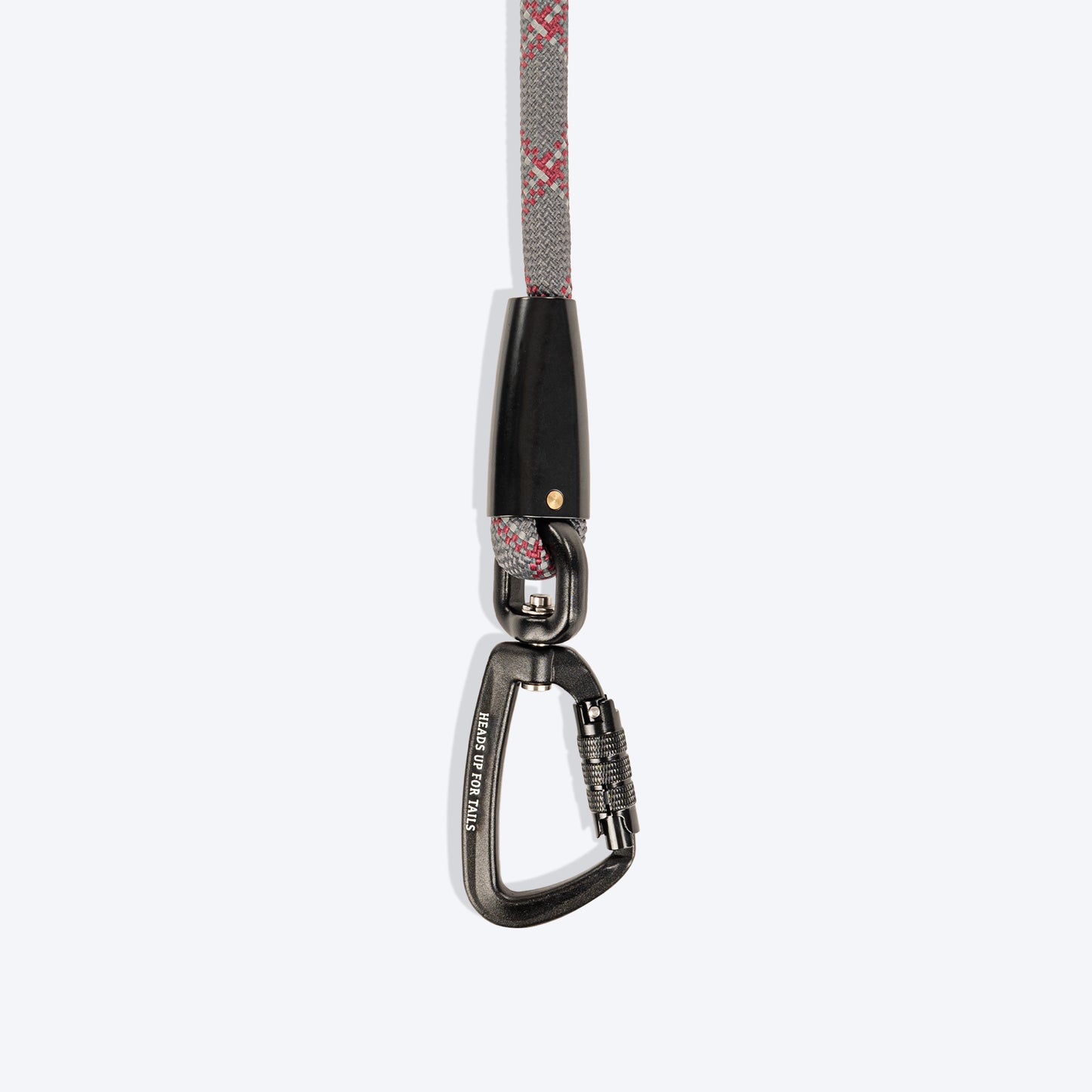 HUFT Xplorers Rope Leash With Carabiner For Dog - Grey - 5 ft