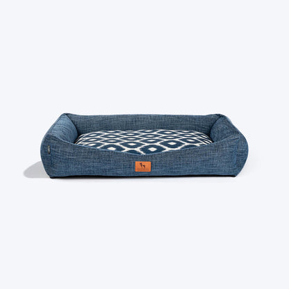 HUFT Blueloom Lounger Bed For Dog - Blue