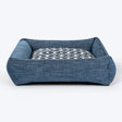 HUFT Blueloom Lounger Bed For Dog - Blue