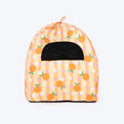 HUFT Tangy Blossoms Tent Bed For Cats - Orange