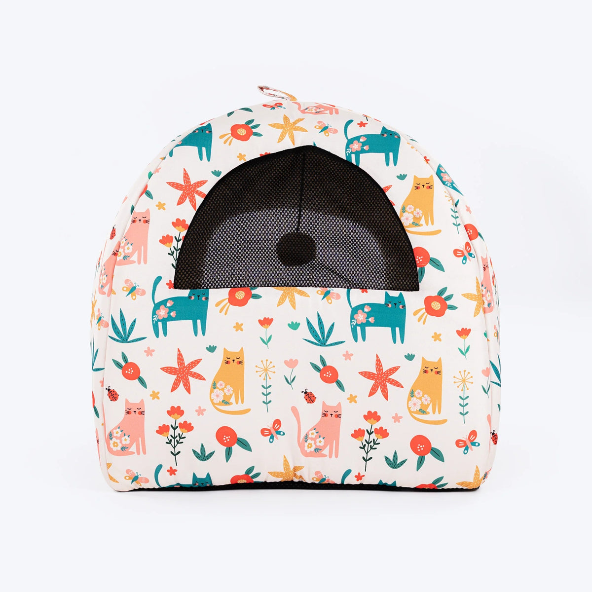 HUFT Snuggle Bloom Tent Bed For Cat - Multicolor
