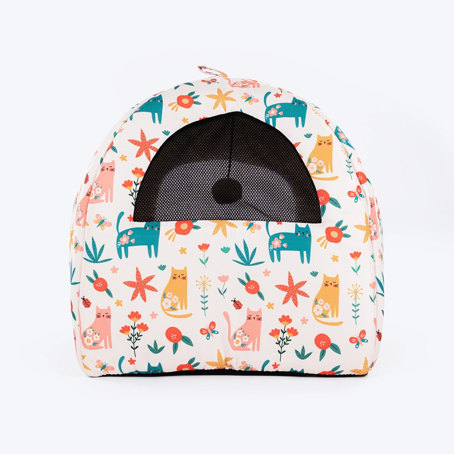 HUFT Snuggle Bloom Tent Bed For Cat - Multicolor