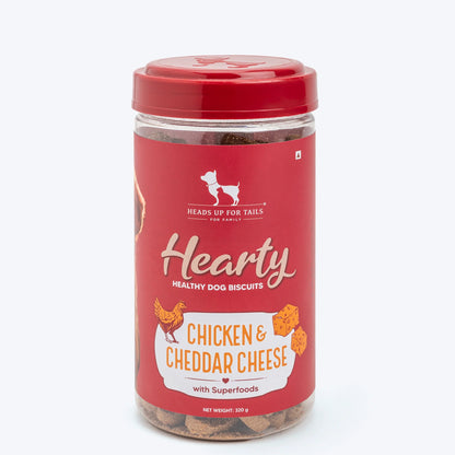 Hearty Chicken & Cheddar Cheese Healthy Dog Biscuits - 320 gm
