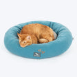 HUFT Dreamy Donut Bed For Cat and Puppy - Teal & Grey
