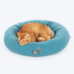 HUFT Dreamy Donut Bed For Cat and Puppy - Teal & Grey