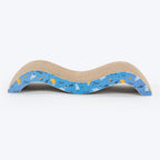 HUFT Purrwave Scratcher For Cat - Blue