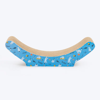 HUFT Meow Lounge Scratcher For Cat - Blue
