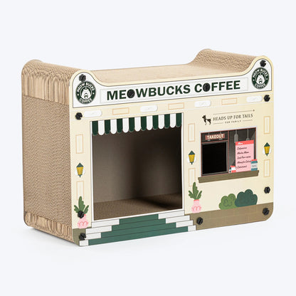 HUFT Meowbucks Coffee Shop Scratcher For Cat - Multicolor