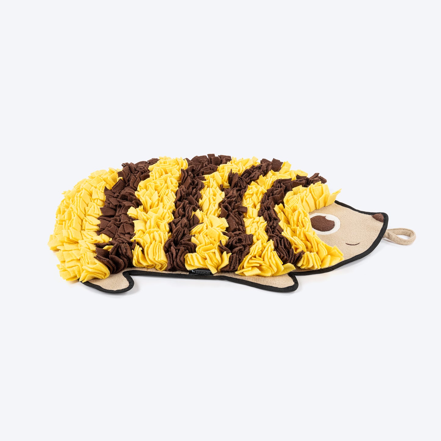 HUFT Hedgehog Snuffle Mat For Dog - Black & Yellow