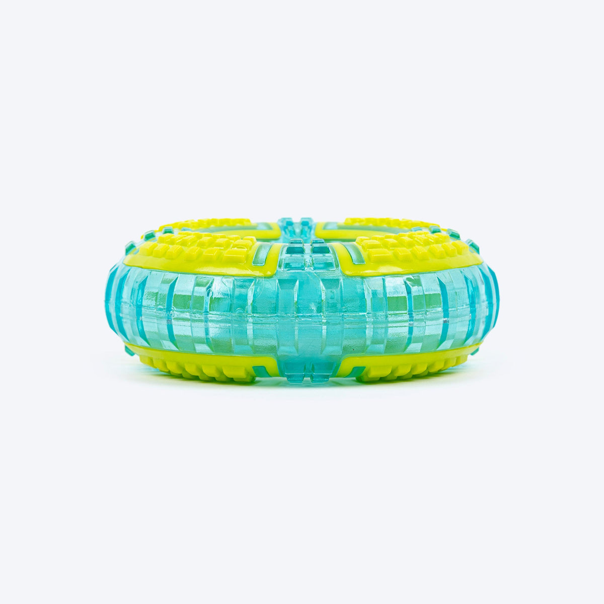 Dash Dog Extreme Play Squeaky Ring Toy For Dog - Green