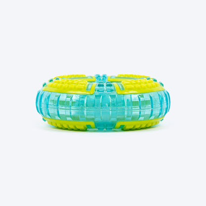 Dash Dog Extreme Play Squeaky Ring Toy For Dog - Green