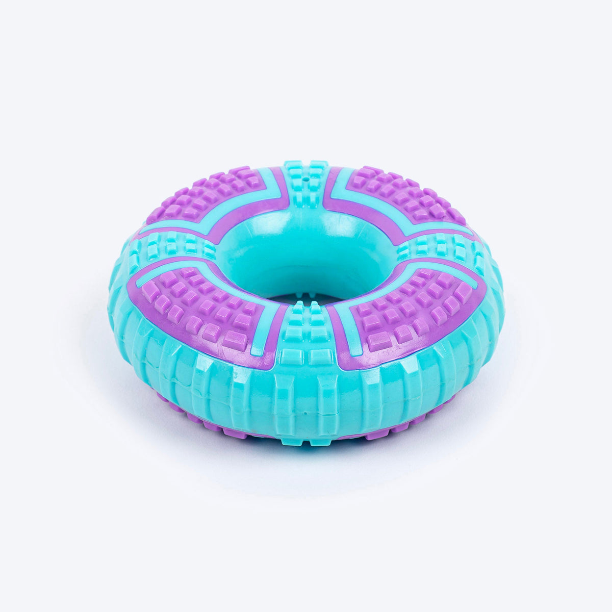 Dash Dog Extreme Play Squeaky Ring Toy For Dog - Blue