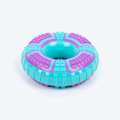 Dash Dog Extreme Play Squeaky Ring Toy For Dog - Blue