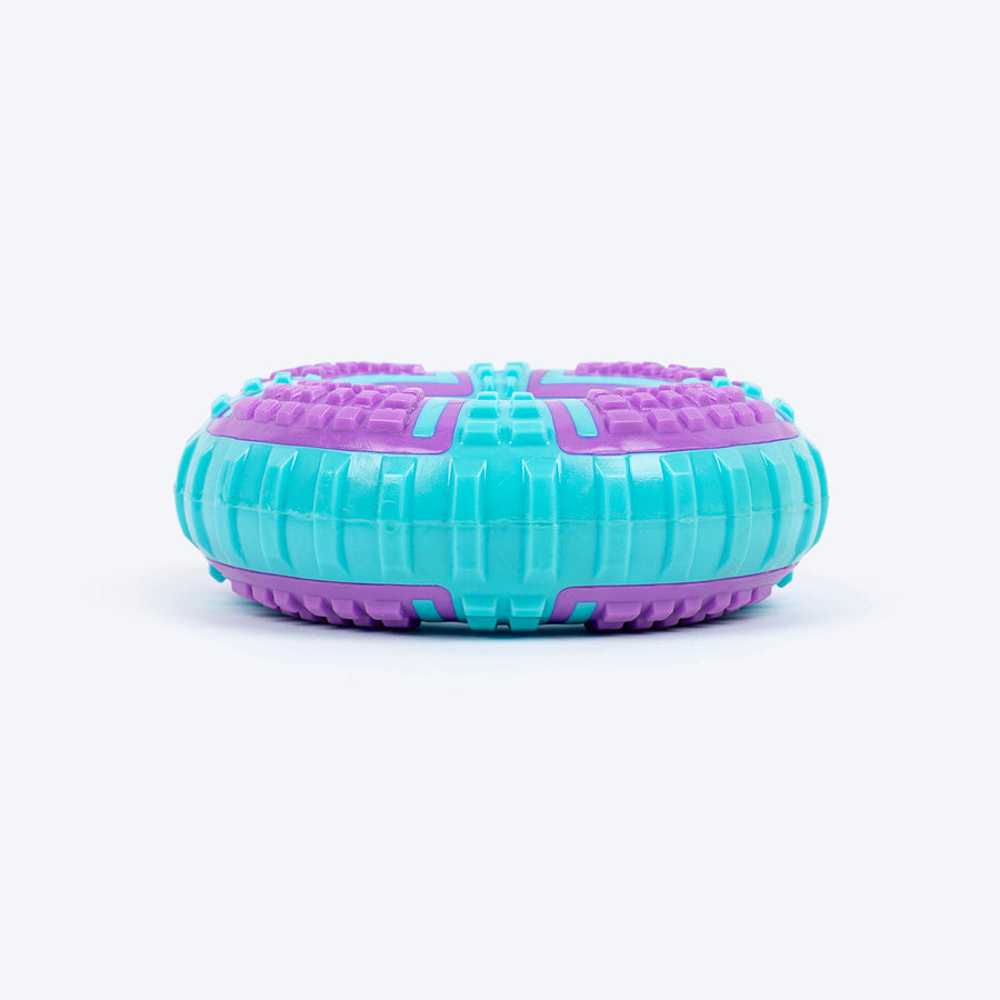 Dash Dog Extreme Play Squeaky Ring Toy For Dog - Blue