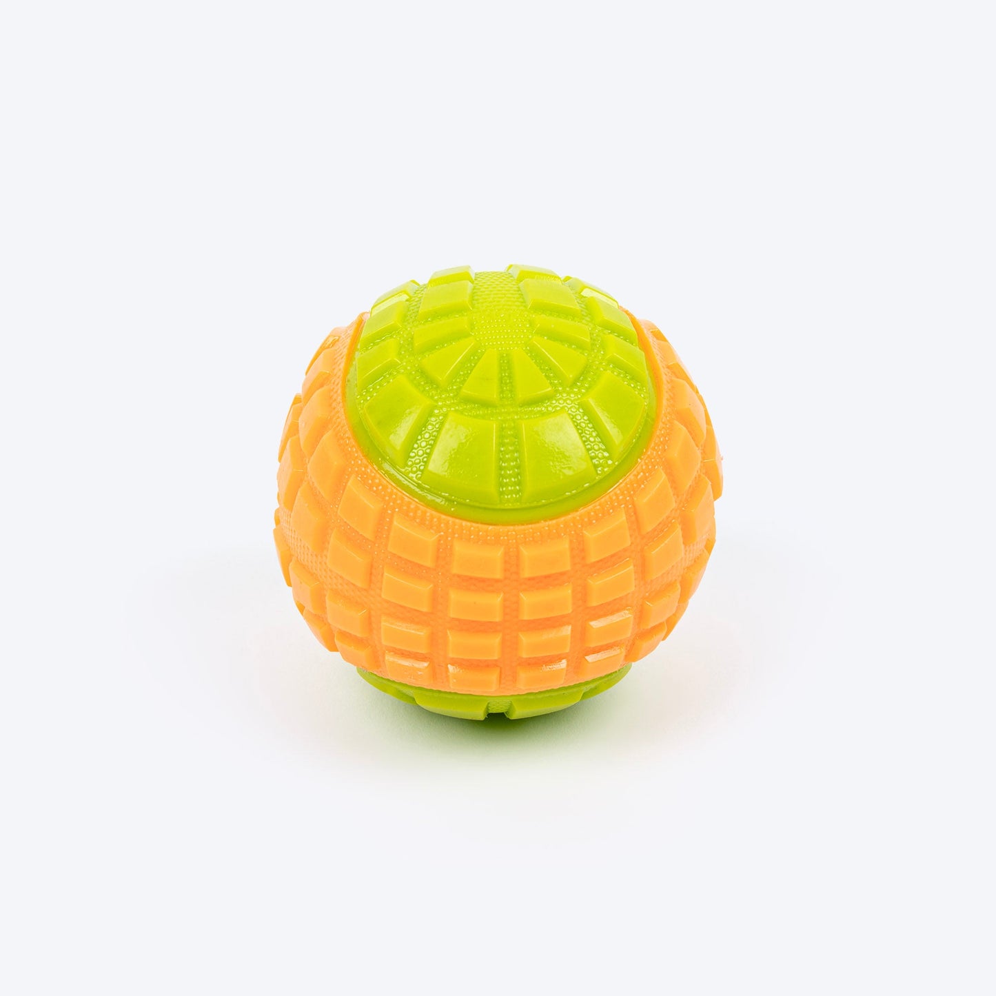 Dash Dog Squeaky Serve Tennis Ball Fetch Toy For Dog - Orange & Green - M