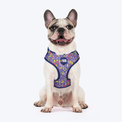 Dash Dog Pixel Easy Walk Harness For Dog - Purple