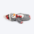 HUFT Frosty Friend Squeaky Plush Toy For Dog - Grey