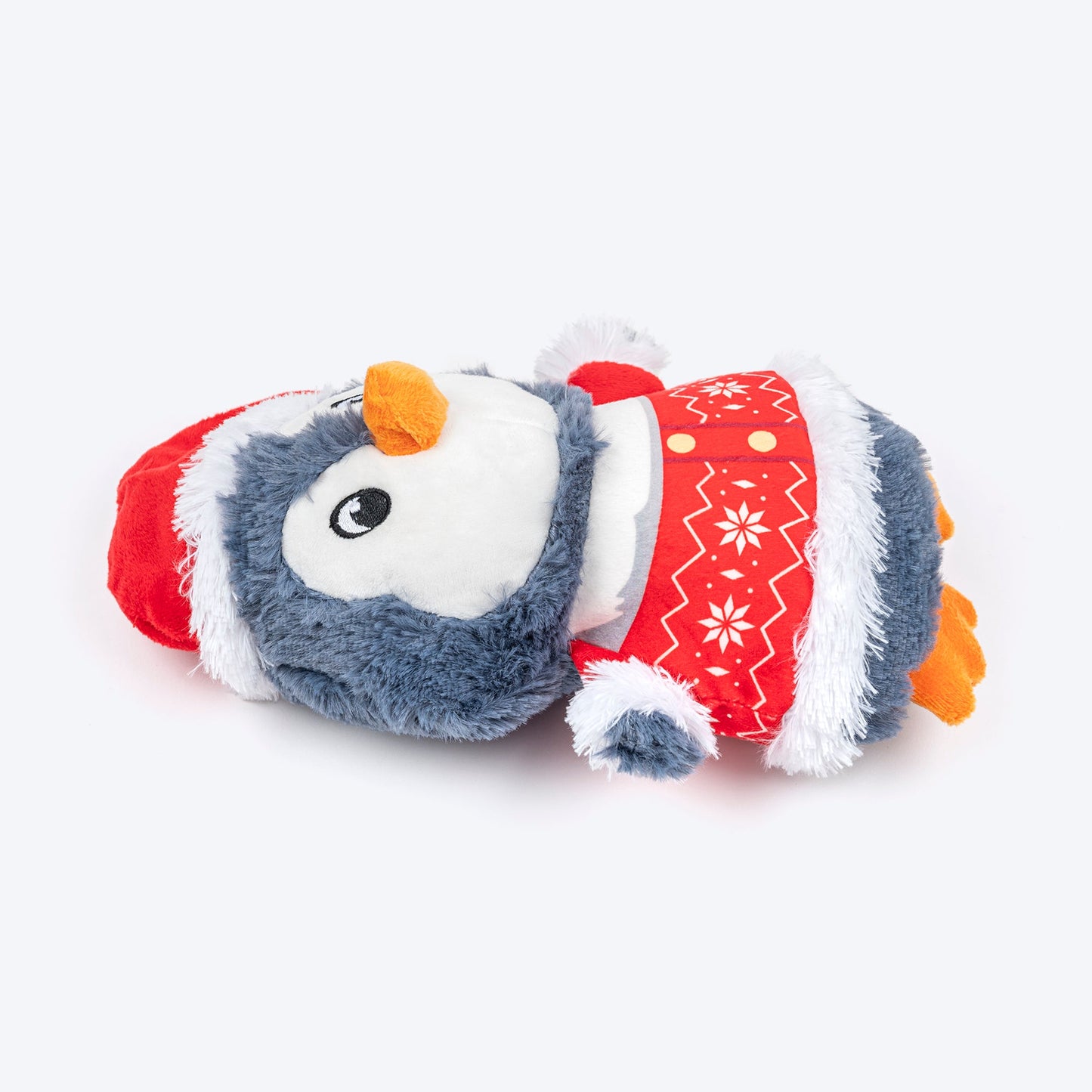 HUFT Merry Penguin Squeaky Plush Toy For Dog - Multicolor