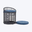 HUFT Furry Friends Double Seat Chair With Cushions For Cat - Charcoal