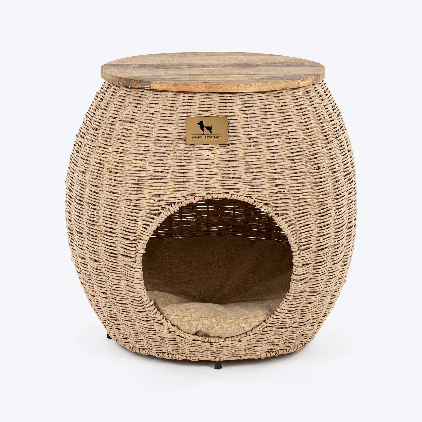 HUFT Paws And Tails Multifunctional Table With Bedding For Cat - Beige