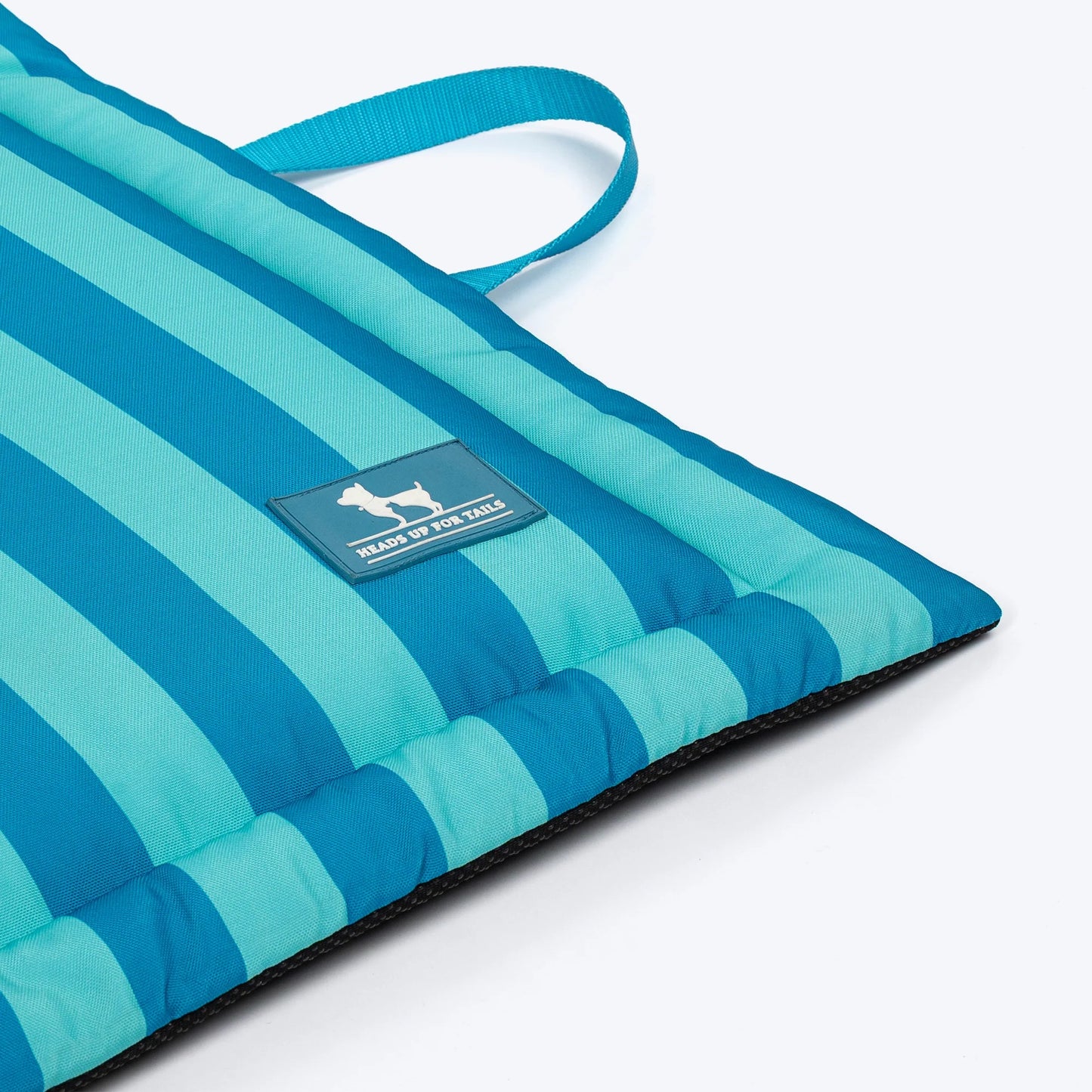 HUFT Happy Stripes Mat For Dog - Blue & Turquoise