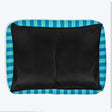 HUFT Happy Stripes Lounger Bed For Dog - Blue & Turquoise