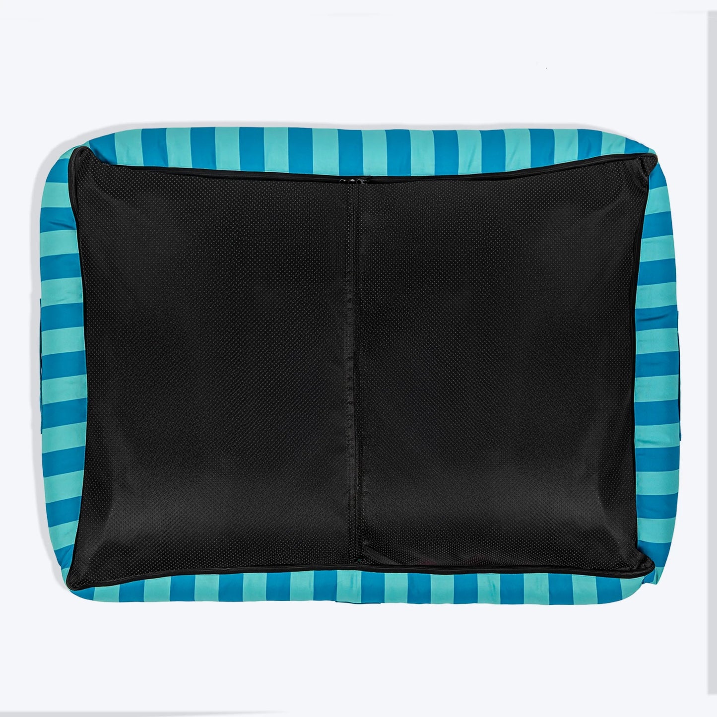 HUFT Happy Stripes Lounger Bed For Dog - Blue & Turquoise