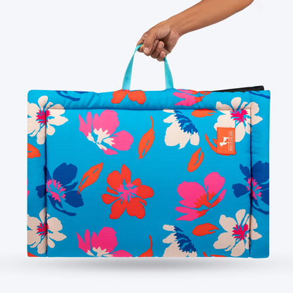 HUFT Summer Bloom Mat For Dog - Blue