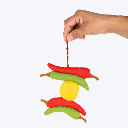 HUFT No-Nazar Crinkly Dog Toy - Multicolor