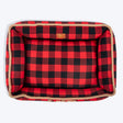HUFT Love Plaid Lounger Bed For Dog - Red & Black