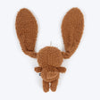 HUFT Louie Long Ears Squeaky Plush Toy for Dog – White & Brown