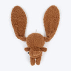 HUFT Louie Long Ears Squeaky Plush Toy for Dog – White & Brown