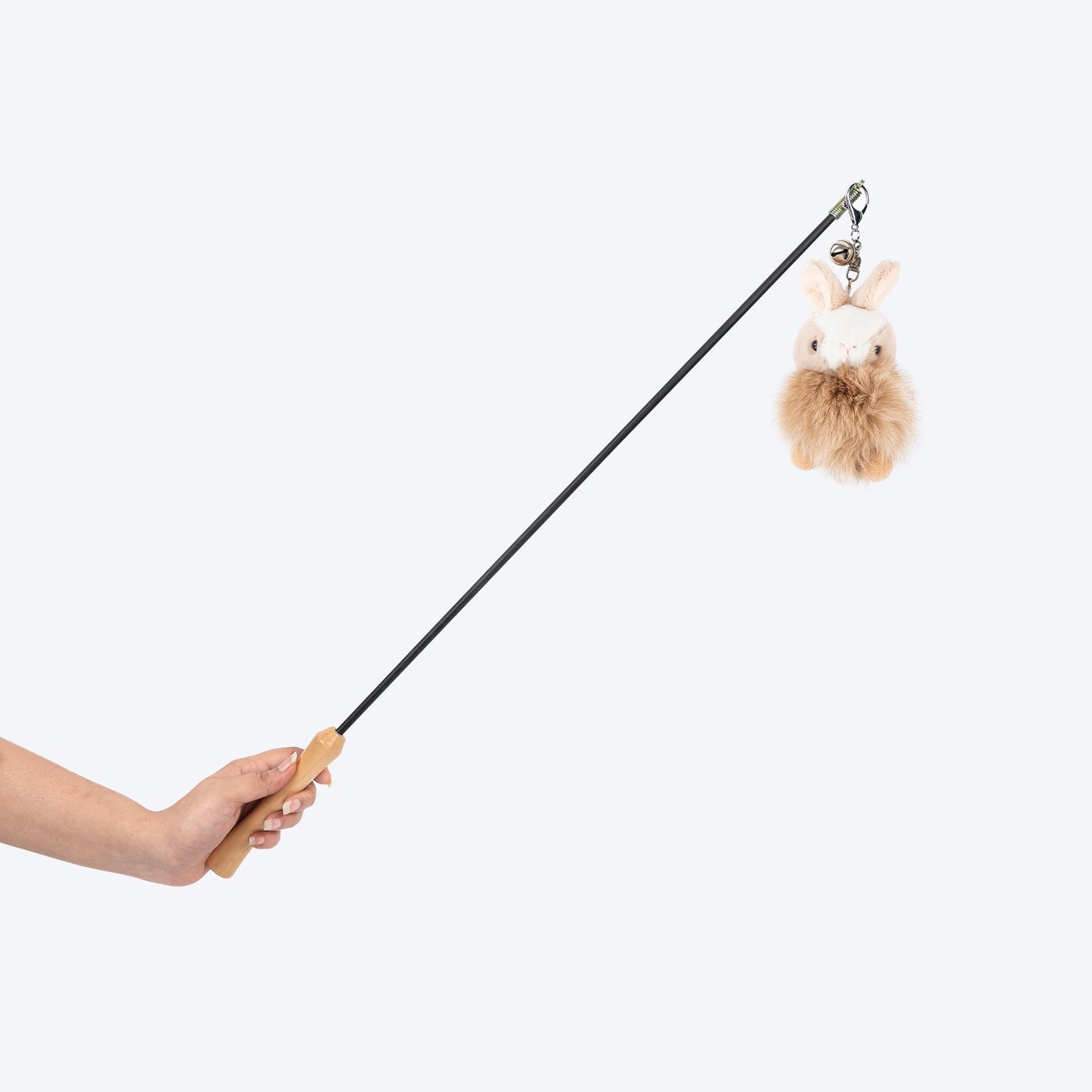 HUFT Furry Bunny Wand Toy For Cat