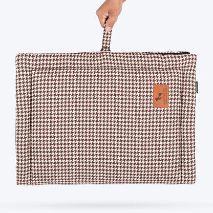 HUFT Cookie Houndstooth Mat For Dog - Brown