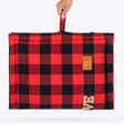 HUFT Love Plaid Mat For Dog - Red & Black