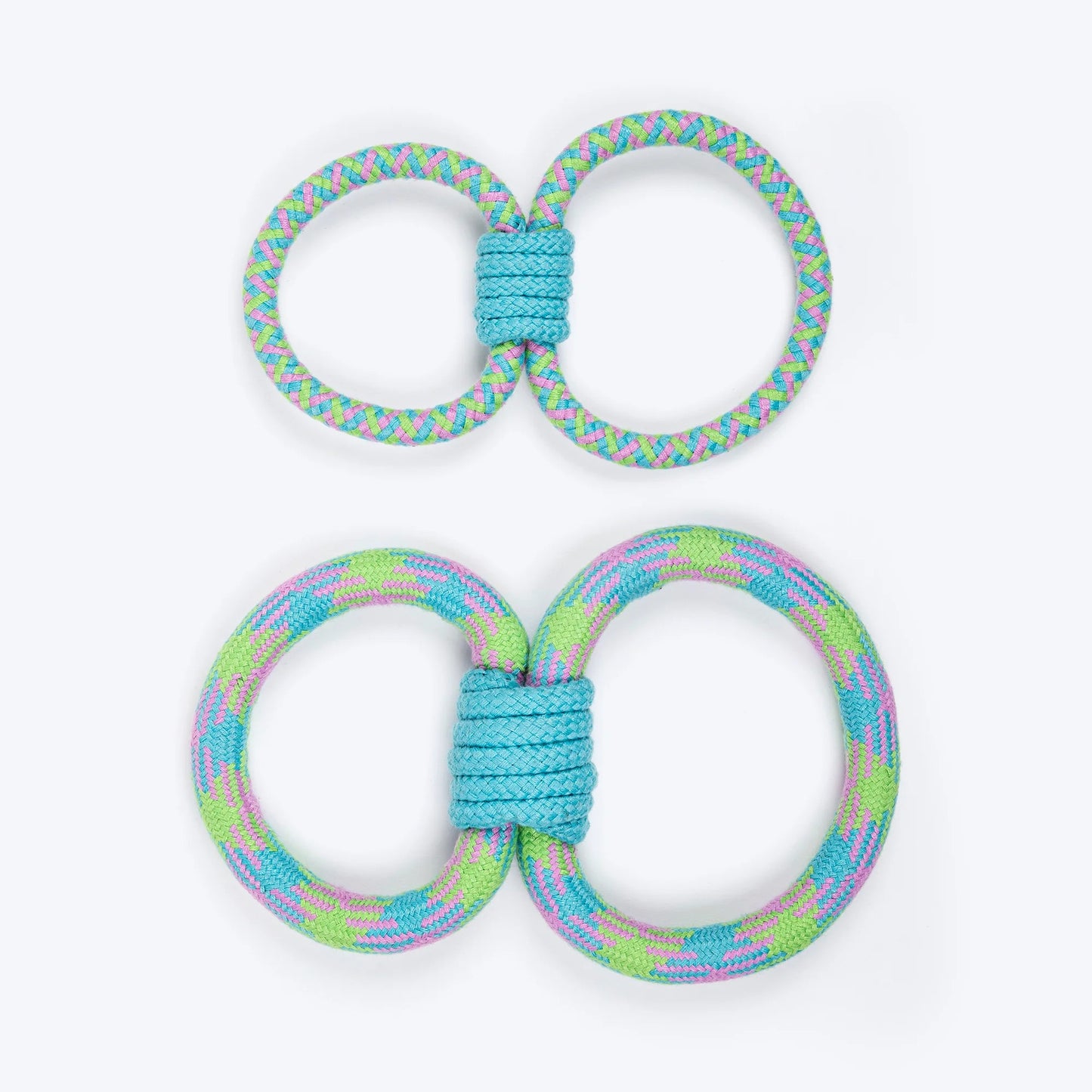 Dash Dog Double Tugger Rope Toy For Dog - Multicolor