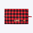 HUFT Love Plaid Mat For Dog - Red & Black
