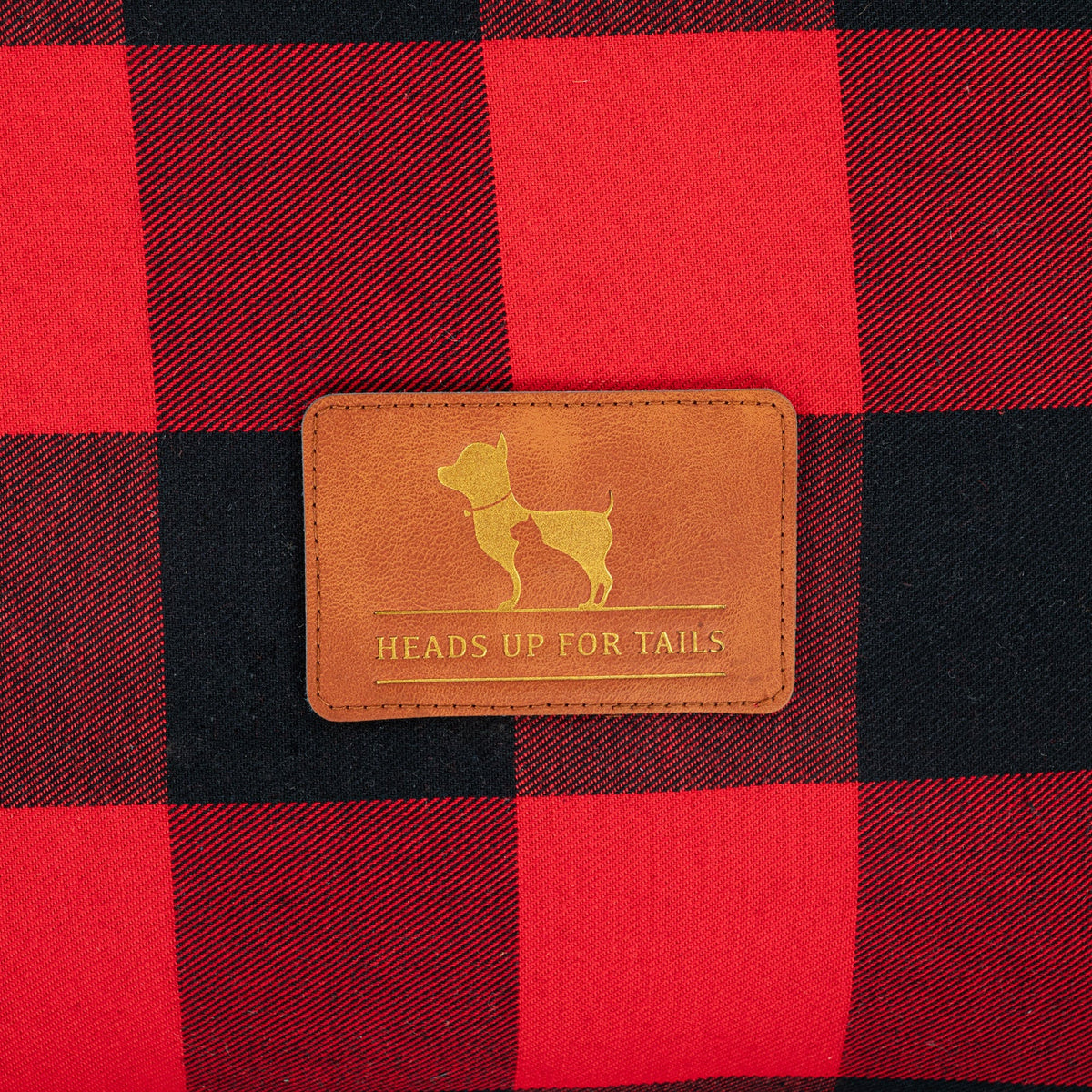 HUFT Love Plaid Mat For Dog - Red & Black