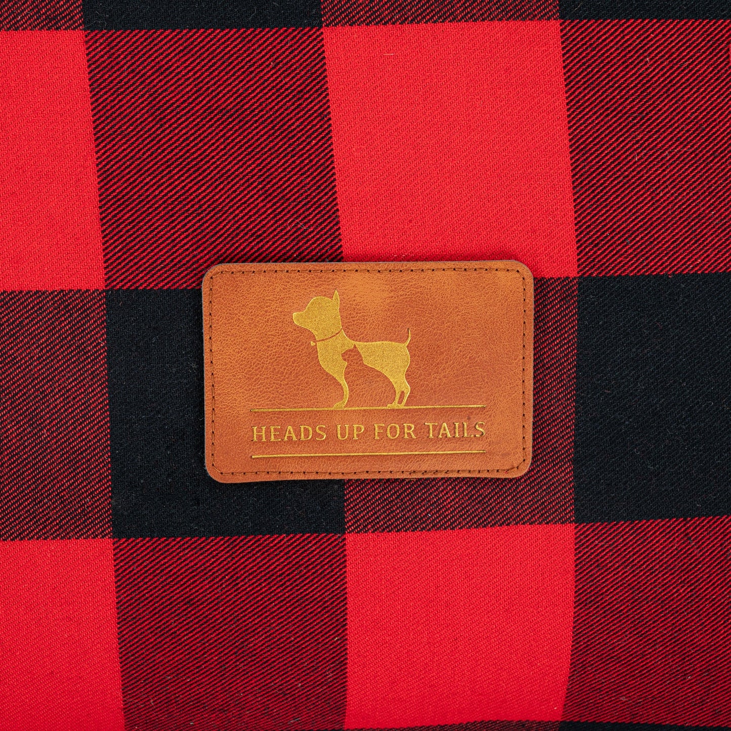 HUFT Love Plaid Mat For Dog - Red & Black