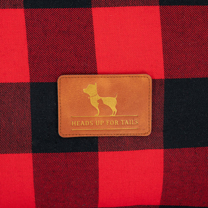 HUFT Love Plaid Mat For Dog - Red & Black