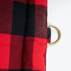 HUFT Love Plaid Mat For Dog - Red & Black